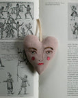 Handsome Heart, lavender & cotton Ornament