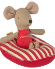 Rubber Boat, Small Mouse - Red Stripes