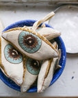 Evil Eye, Cotton & Lavender stuffed Ornament, Token