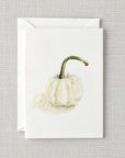 White pumpkin mini notecard