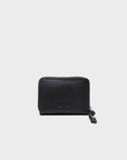 Frodo Black Leather Zip Around Wallet - Look Up š