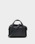 Benji Micro Crossbody Black Leather Bag - Look Up
