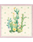 Lost Pattern x NYBG "Oasis Charms" Silk Bandana Scarf - Pink