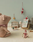 Christmas twin mice, Little sister and brother in book