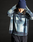 Painted Plaid Crew INDIGO