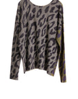 Reversible Leopard Pullover THUNDER/FOREST