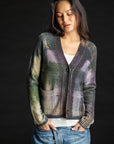 Painted Plaid Cardigan LILAC