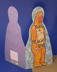 Yeti Shaped Greetings Card