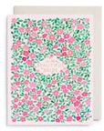 Pink Petals Bridal Greeting Card
