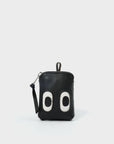 Florence Pouch Charm - Black Leather Keychain Look Up đź‘€