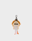 Monster Charm - Brown Faux Fur and Vermillion Leather Boots