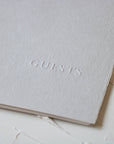 Stone Handmade Paper Stitched Guestbook