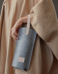 Felt Bottle Bag - Granite