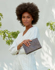 MARU Clutch - Woven Cuoio