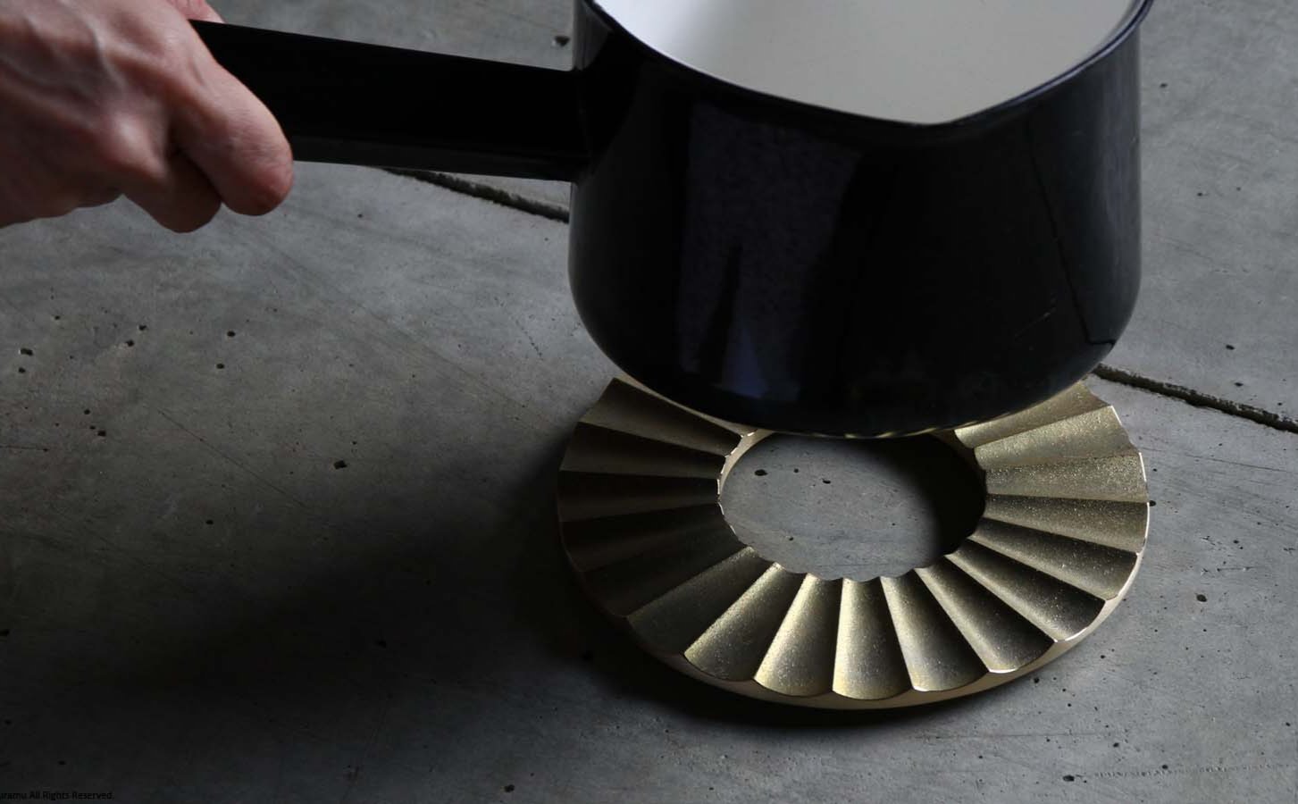 Brass Trivet: Sun