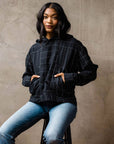 Crosshatch Quilted Hoodie