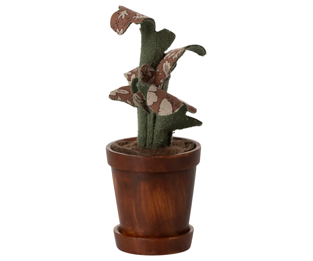 Flower pot with plant - Miniature