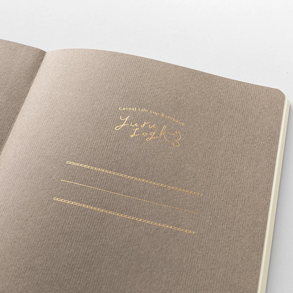 Yuru  Log Notebook B6 - BLUE NORDIC A