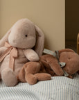 Sleeping Bunny Plush - Soft Brown