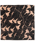 "Datura" Silk Bandana Scarf - Espresso