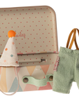 Clown clothes in suitcase, Little brother Mouse