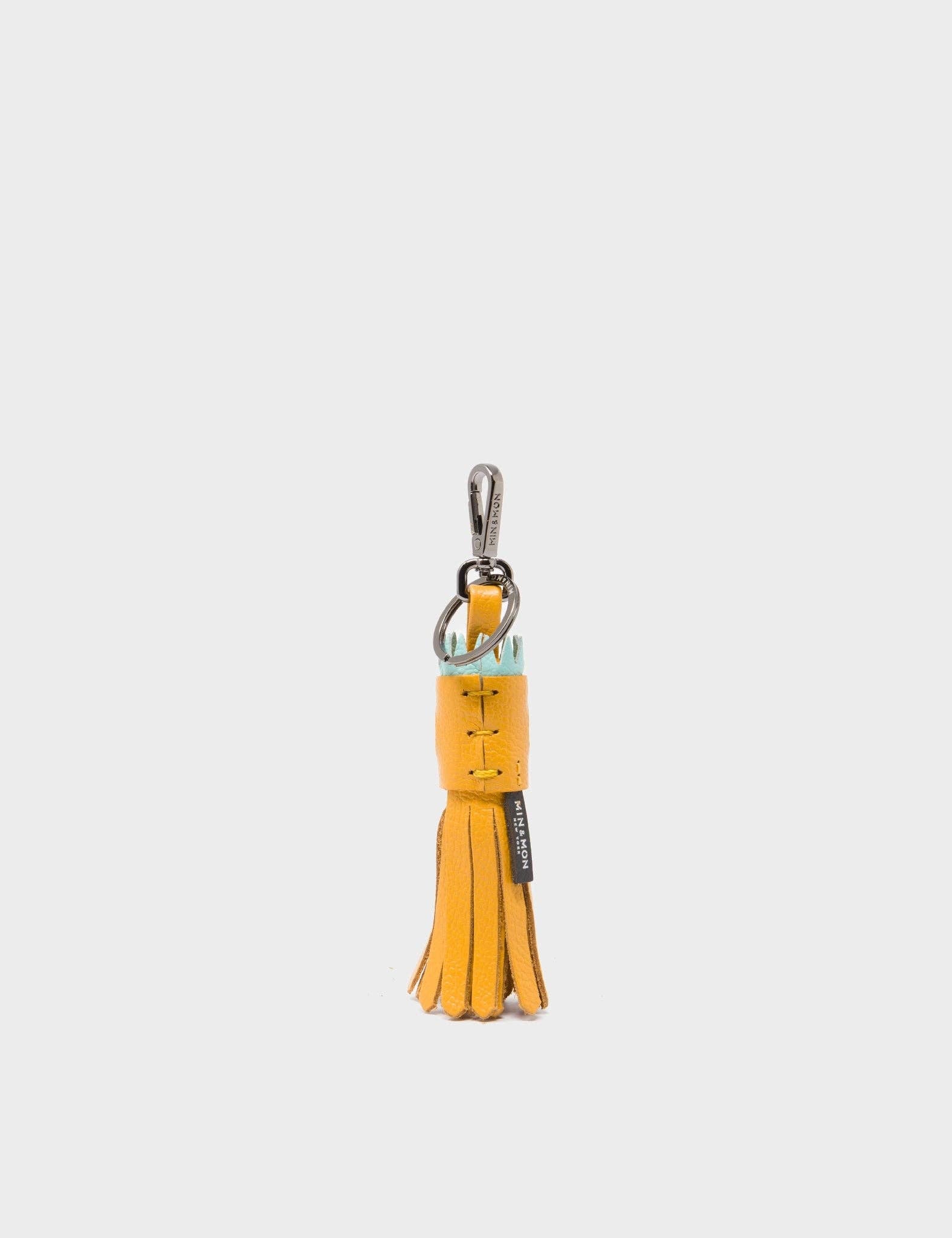 Queen Callie Marie Charm - Golden Glow Leather Keychain