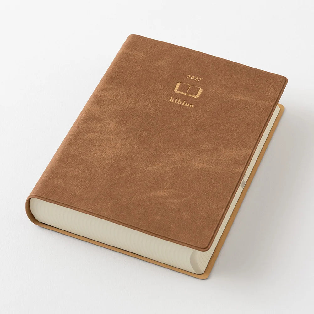 2027 DIARY HIBINO A6 CAMEL