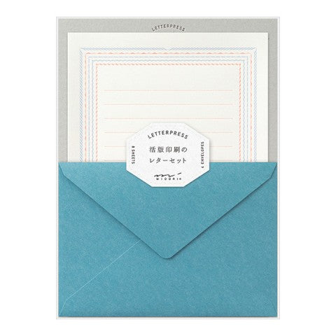 Letter Set - Press Frame Blue