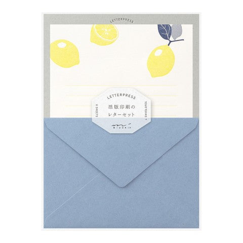 Letter Set - Letterpress Lemon