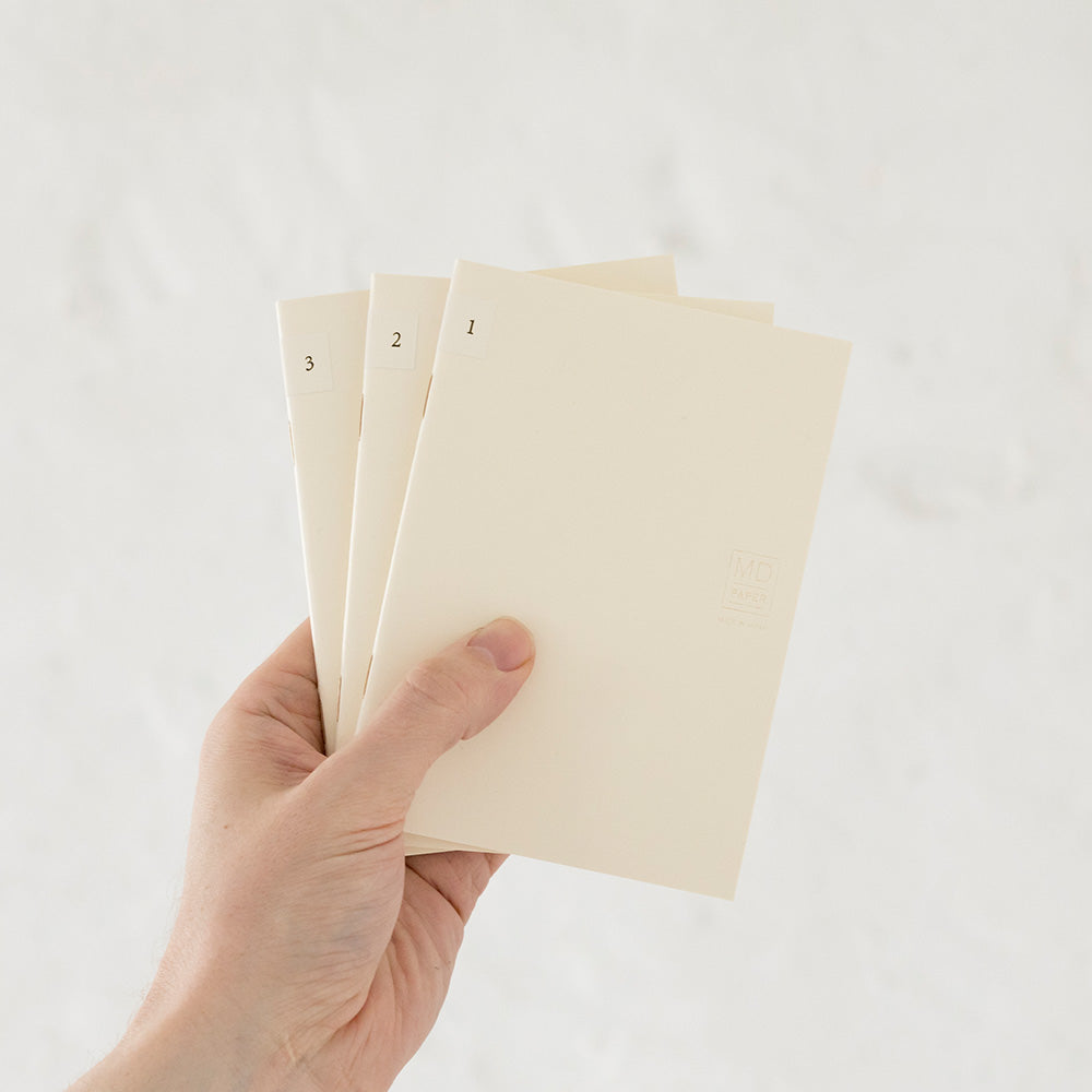 MD A6 LIGHT Notebook, Blank 3Pcs