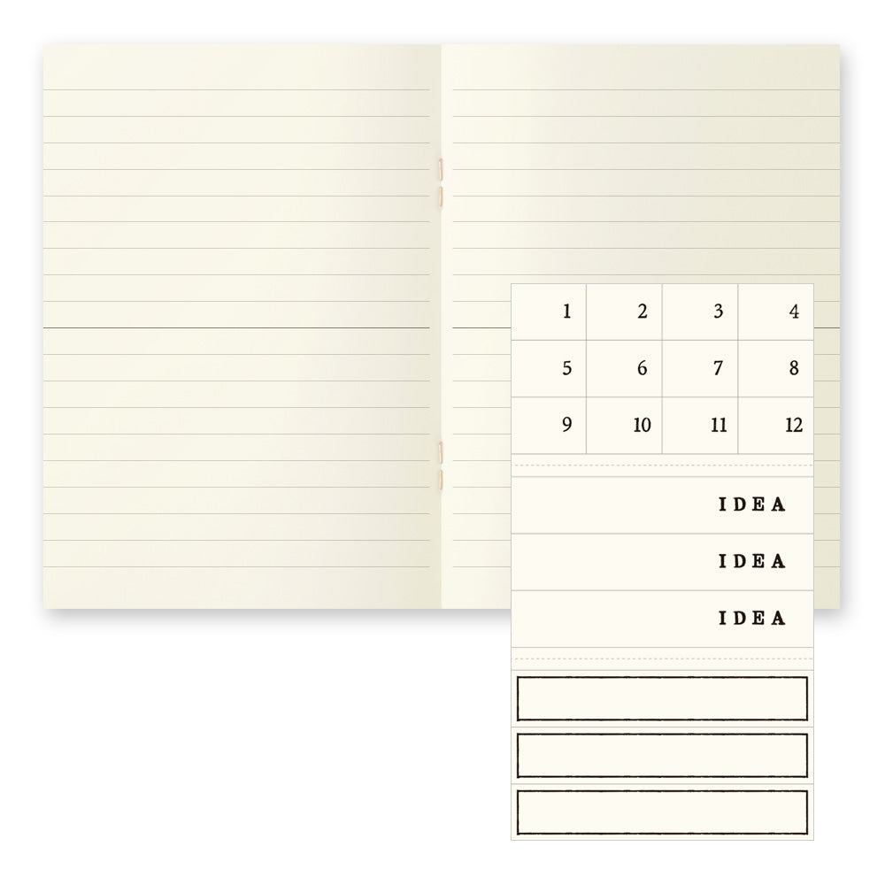 MD A6 LIGHT Notebook, Lined 3Pcs