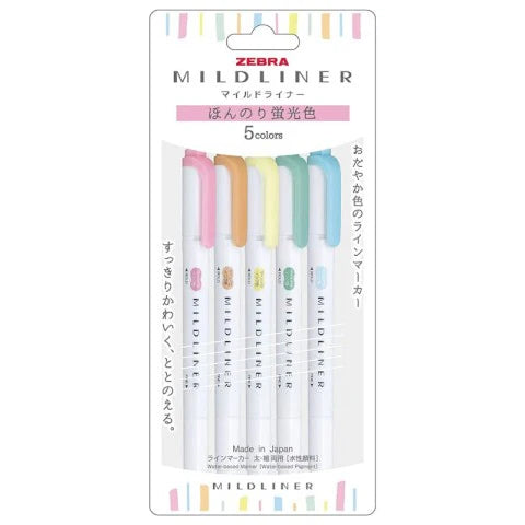 MILDLINER MILD 5 COLOR SET - N - Pastel