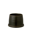 Wide Bottom Plant Pot : Black