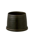 Wide Bottom Plant Pot : Black