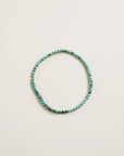 Natural Turquoise + Gold Bracelet