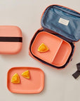 Rectangular Bento Lunch Box -  Coral