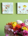 Surrounded by flowers | StoryTiles art on tile