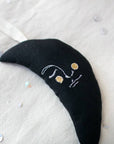 Black/Gold Moon Man - Lavender & Cotton Ornament, Token