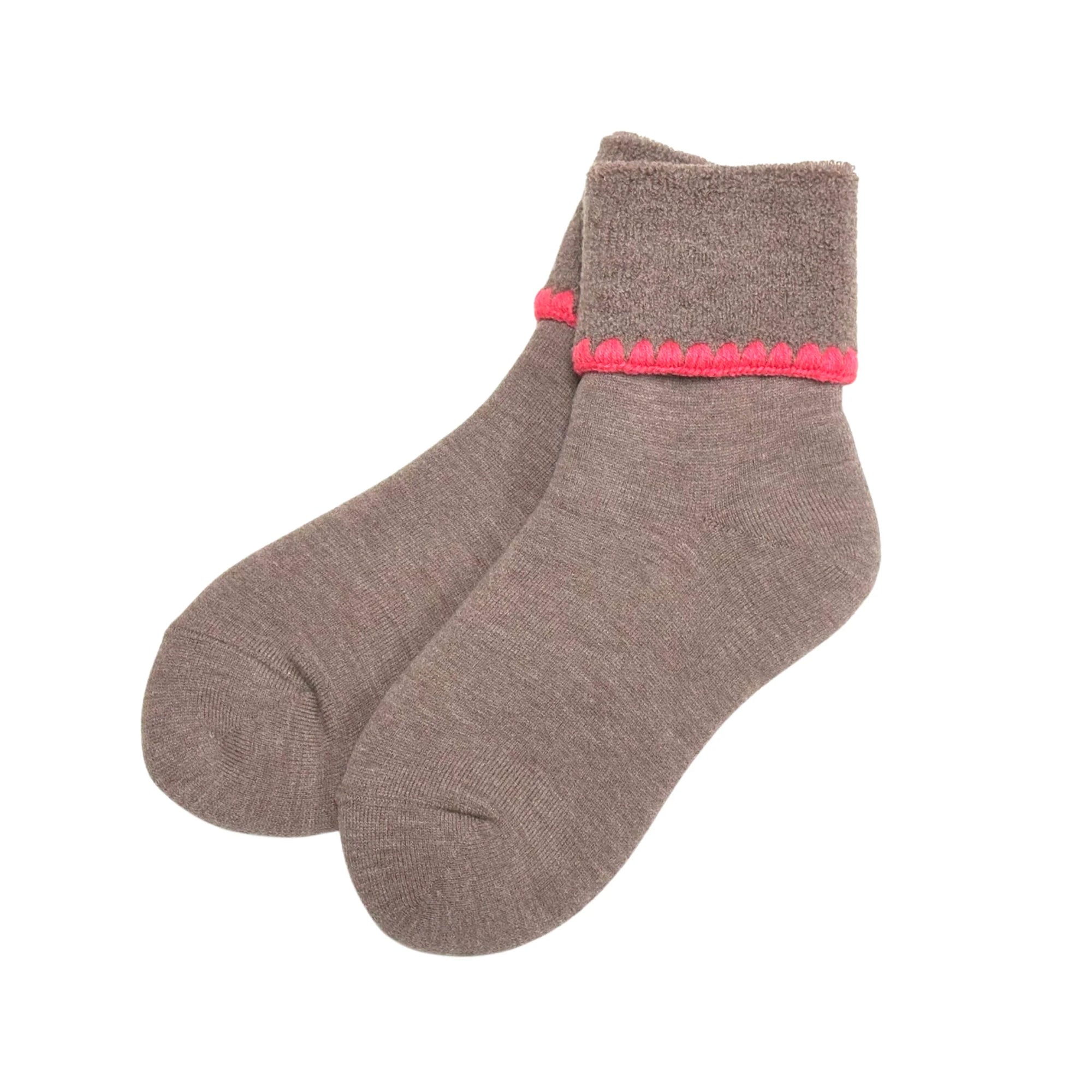 Hamaguri Wool Crew Socks - M