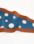 "Retro Polka" Silk Diamond Neckerchief - Salted Caramel