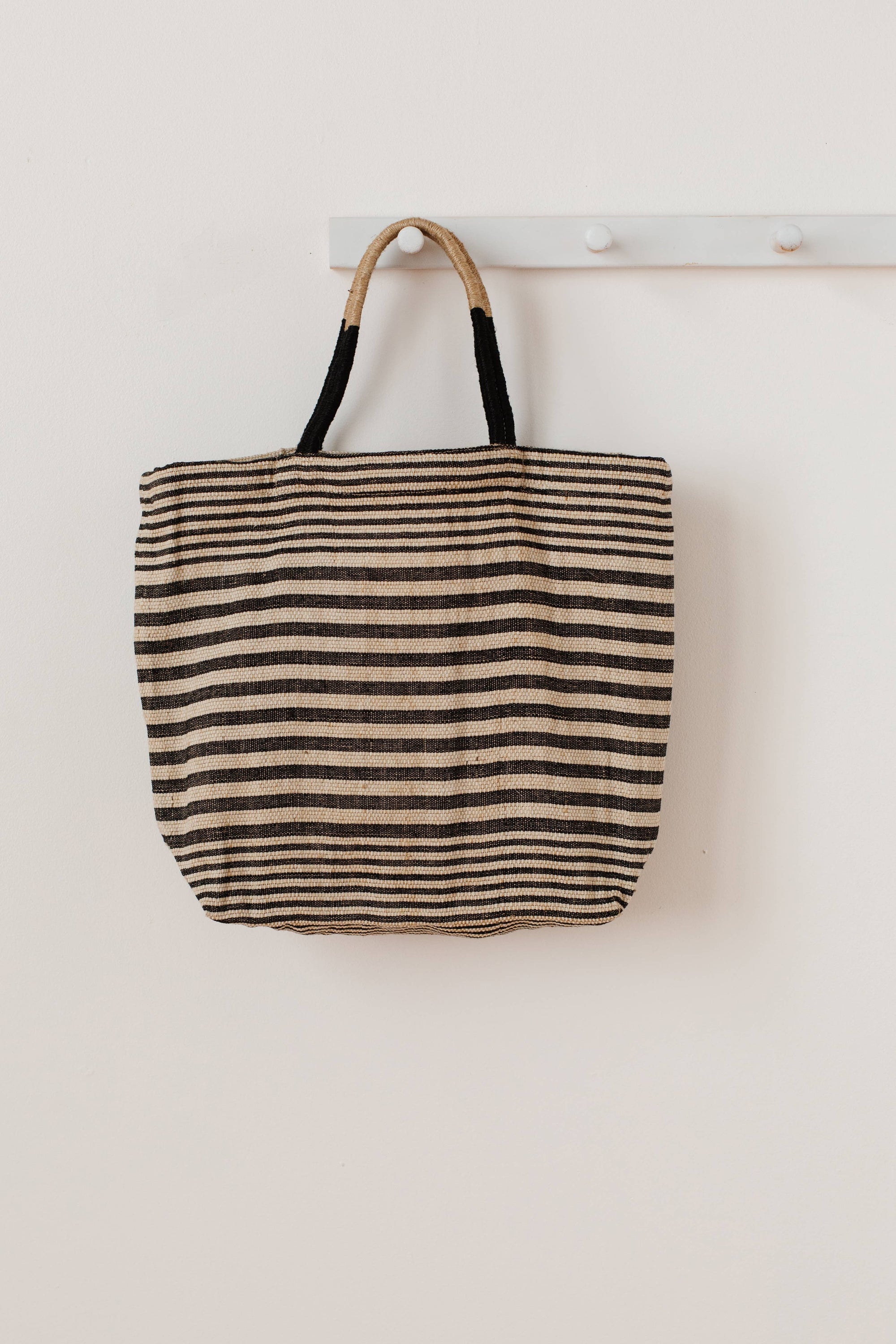 Paloma Tote / Black Stripe