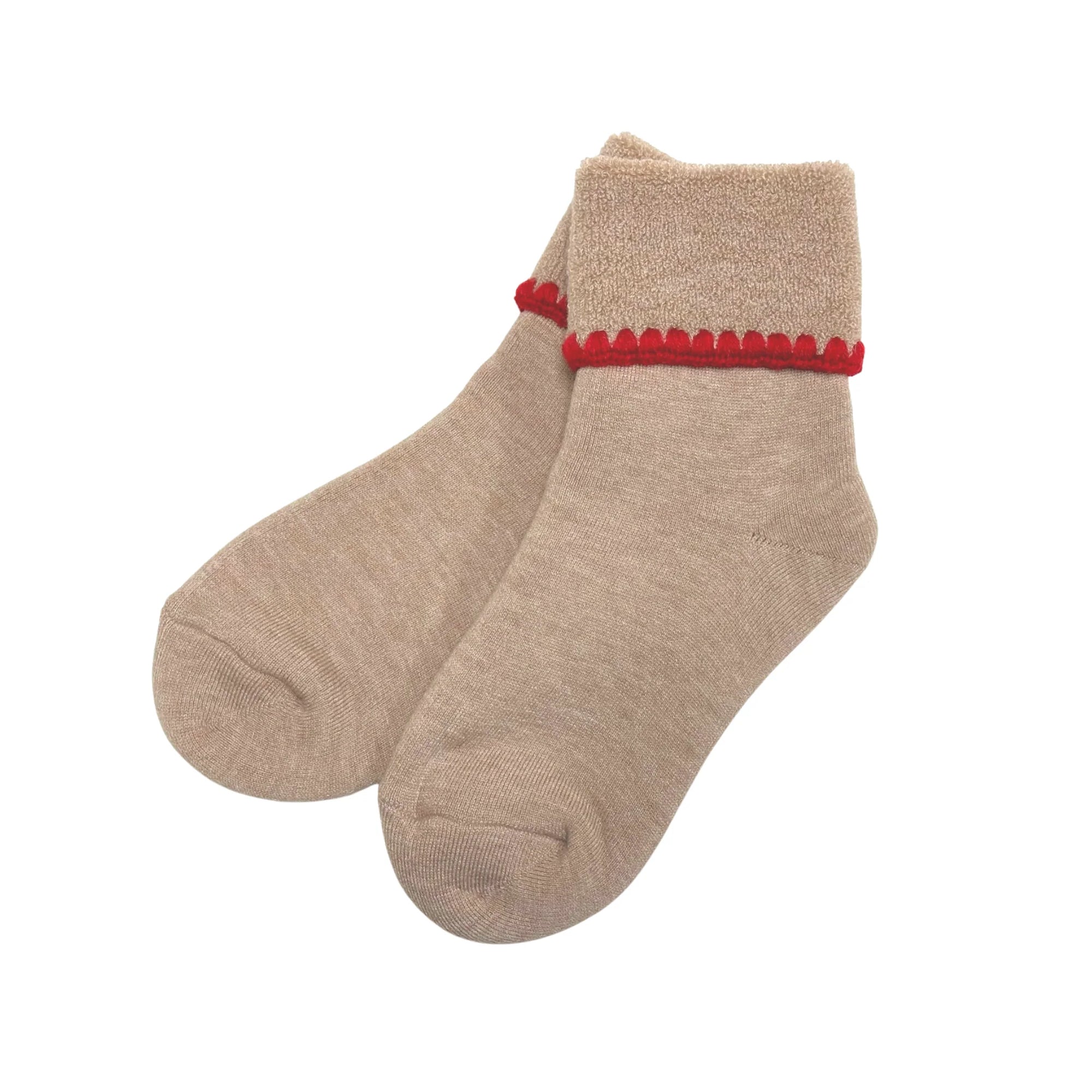 Hamaguri Wool Crew Socks - M