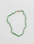 Natural Aventurine + Gold Gemstone Necklace