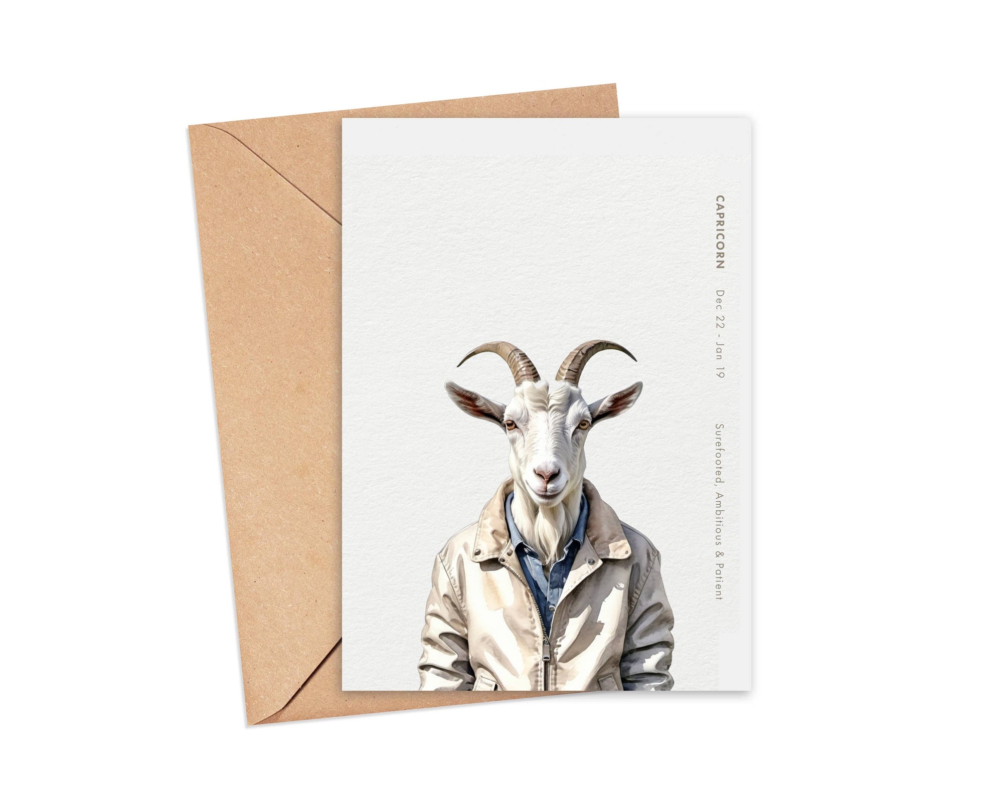 Zodiac Capricorn Card