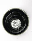 Yunomi Japanese Tea Cup - Reactive Glaze Dark Green