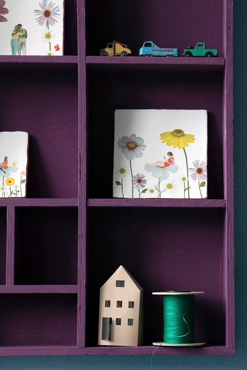 Surrounded by flowers | StoryTiles art on tile