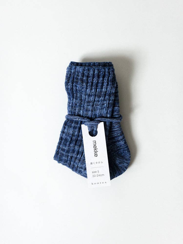 Mekke Sock - Heather Navy