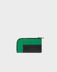 Fausto Black Leather Zip-around Cardholder - Floralia Print