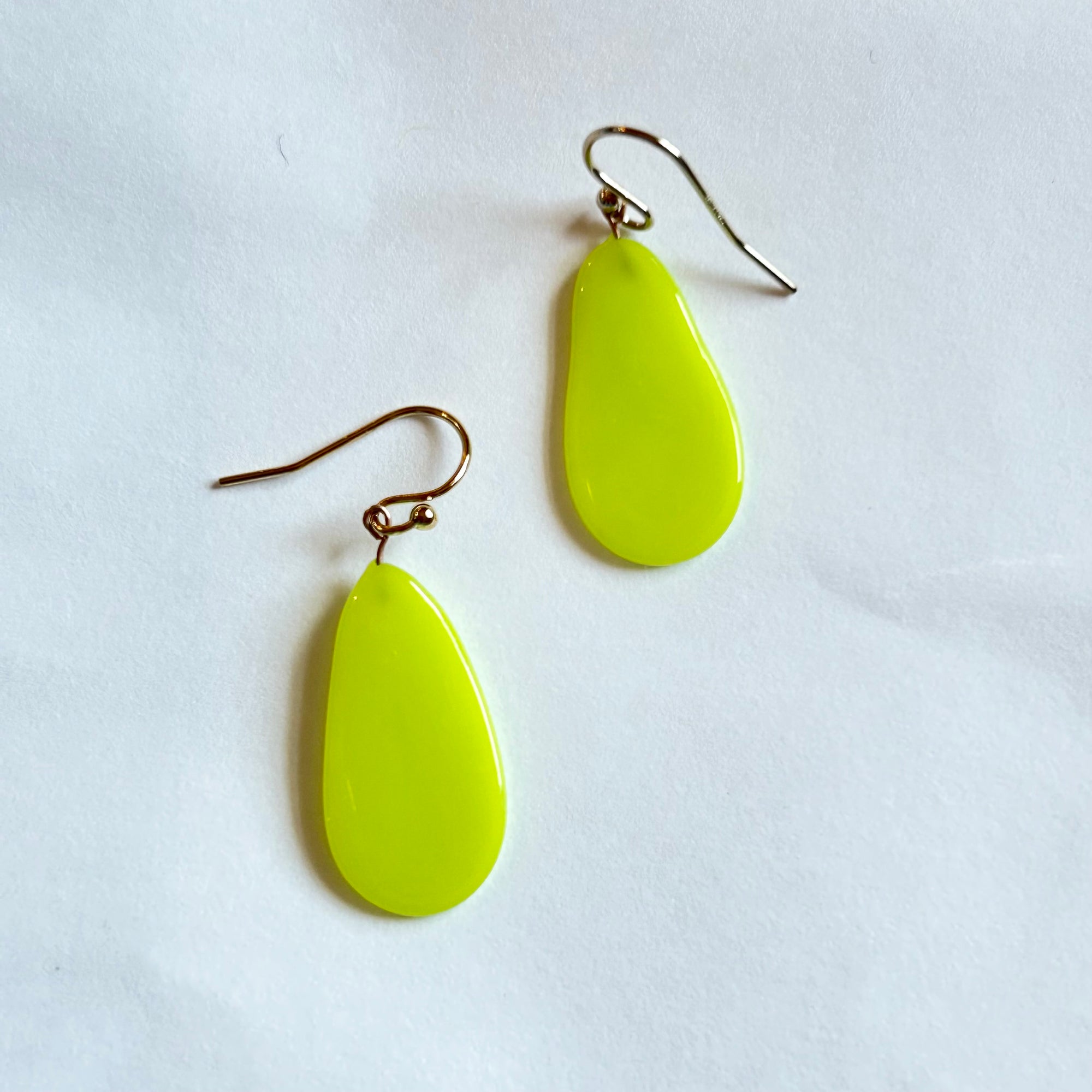 Thumbprint Earrings CHARTREUSE