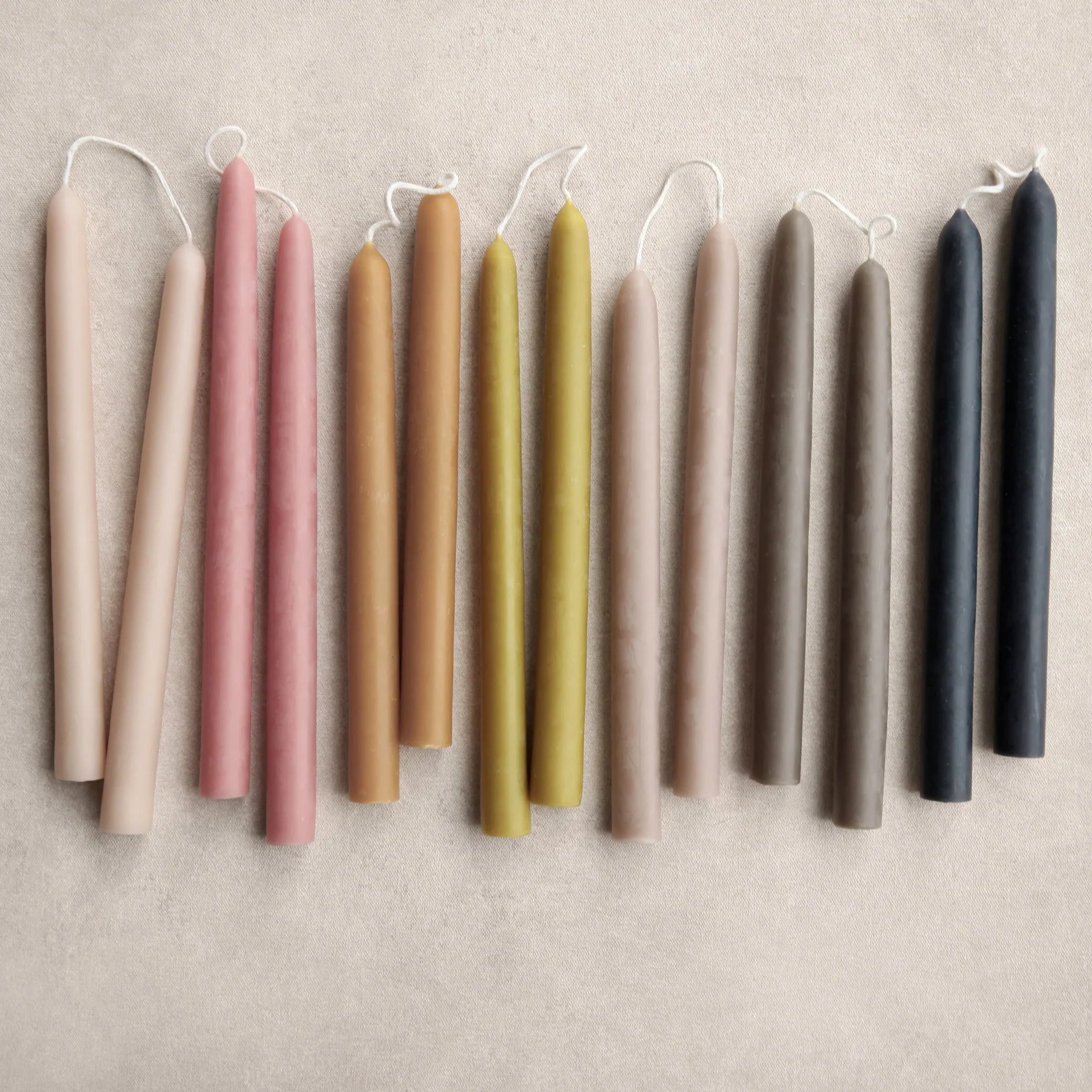 Beeswax Dipped Tapers 9"